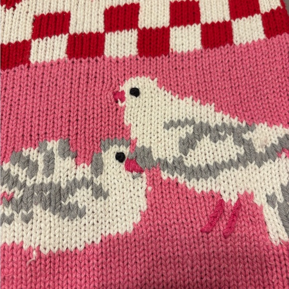 Alexandra Bartlett Red and Pink Patterned Cardigan Valentine’s Day - Picture 6 of 9